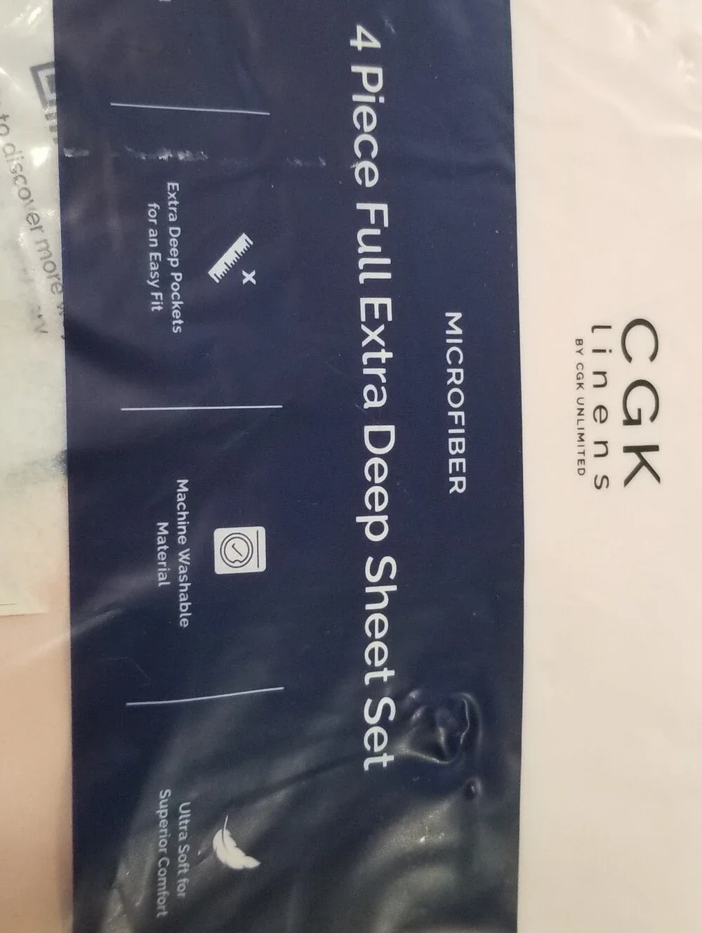 Full Size 4 Piece Deep Pockets Sheet Set Baby Pink NEW IN PACKAGE
